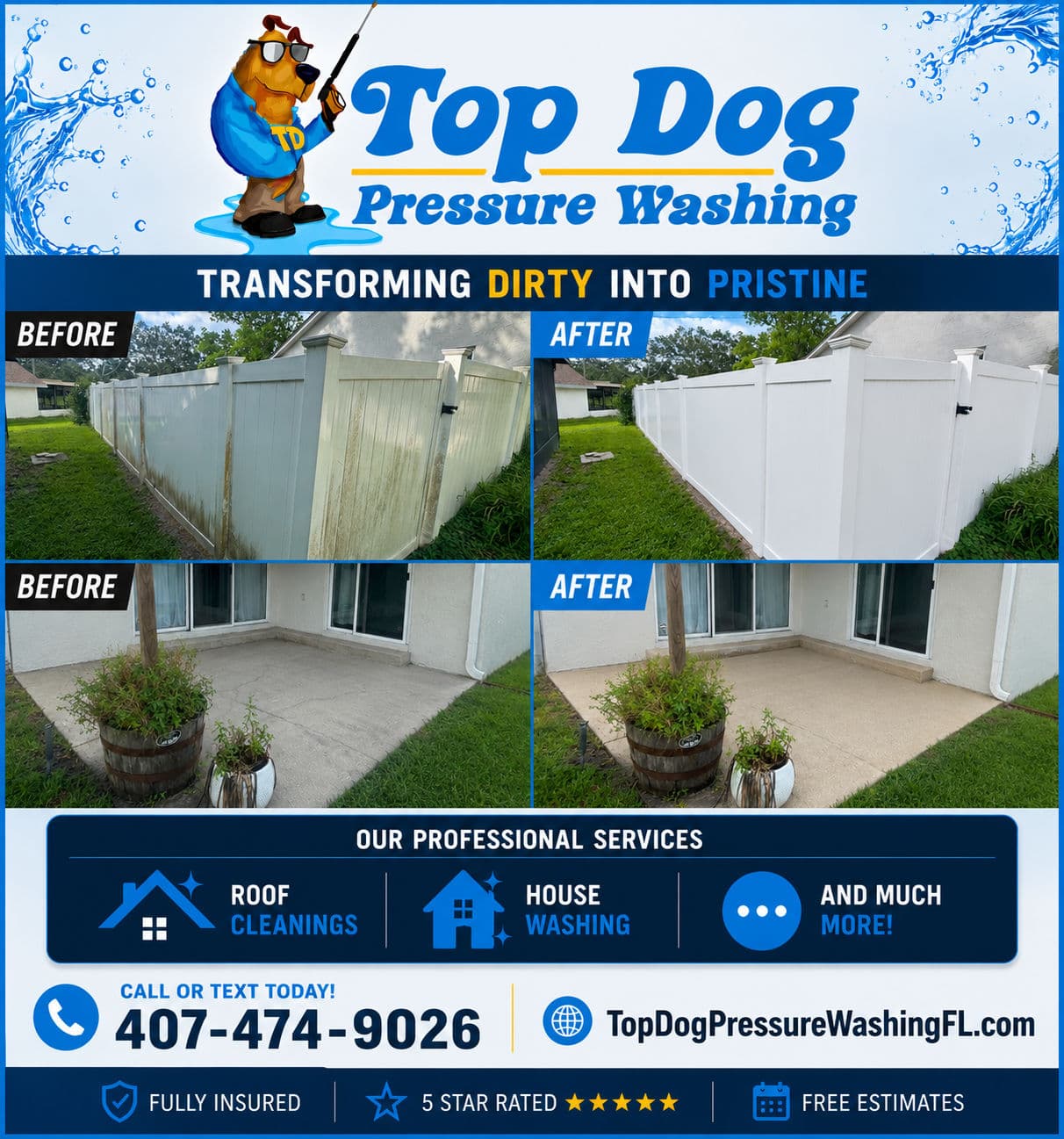 Fence Cleaning and Driveway Washing Done Right in Longwood image