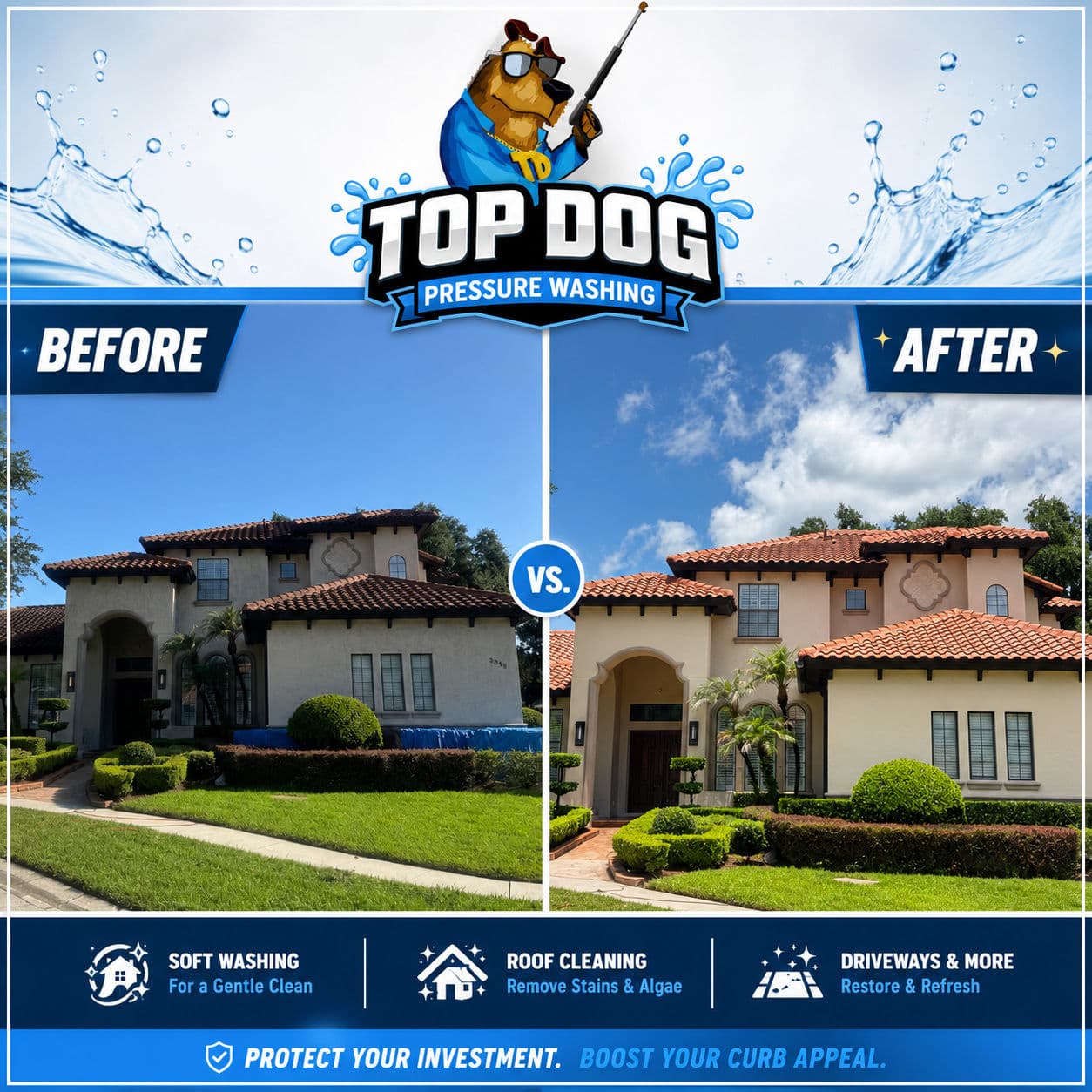 Longwood Roof Soft Wash and Full Exterior Cleaning Done Right image